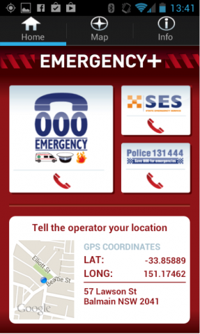 Triple Zero Emergency Plus app